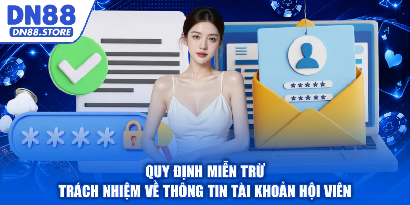 Quy định miễn trừ trách nhiệm về thông tin tài khoản hội viên
